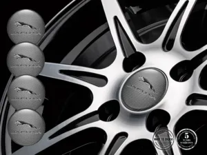 Jaguar Adesivi Silicone Logo Emblemi Ruota Alta Qualità